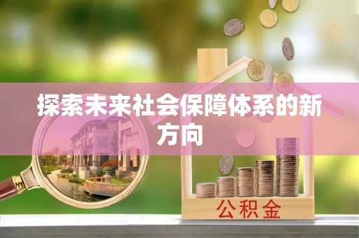 依兰探索未来社会保障体系的新方向