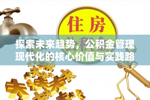 依兰探索未来趋势，公积金管理现代化的核心价值与实践路径